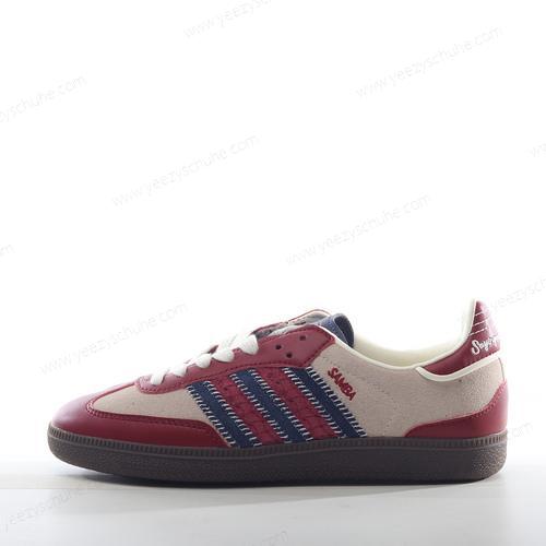 Herren/Damen Adidas Samba OG ‘Beige Blau Rot’ ID6023