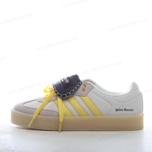 Herren/Damen Adidas Samba ‘Weiß Grau Gelb’