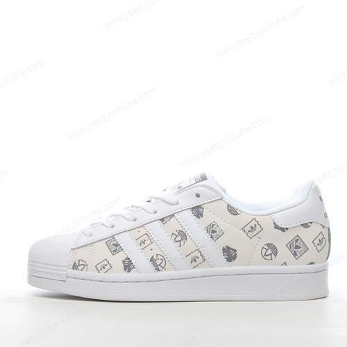 Herren/Damen Adidas Superstar ‘Weiß Grau’ GX8413