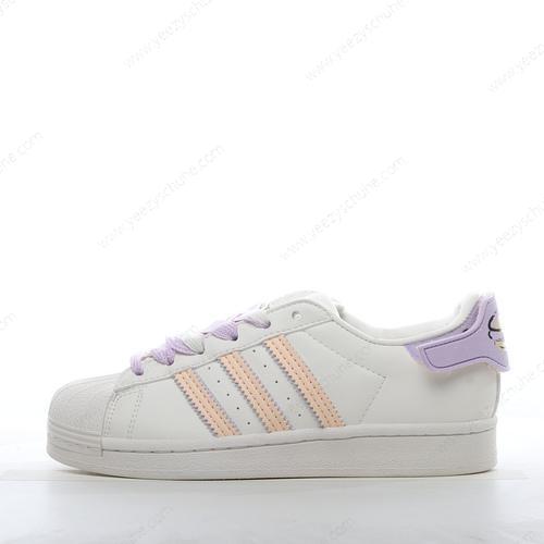 Herren/Damen Adidas Superstar ‘Weiß Violett Rosa’ H03727