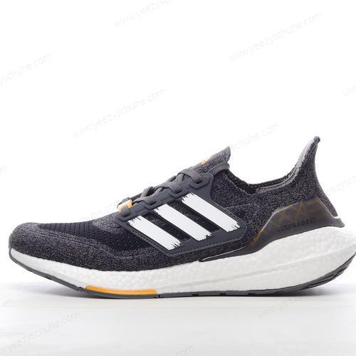 Herren/Damen Adidas Ultra boost 21 ‘Schwarz Weiß Gelb’ GW5838